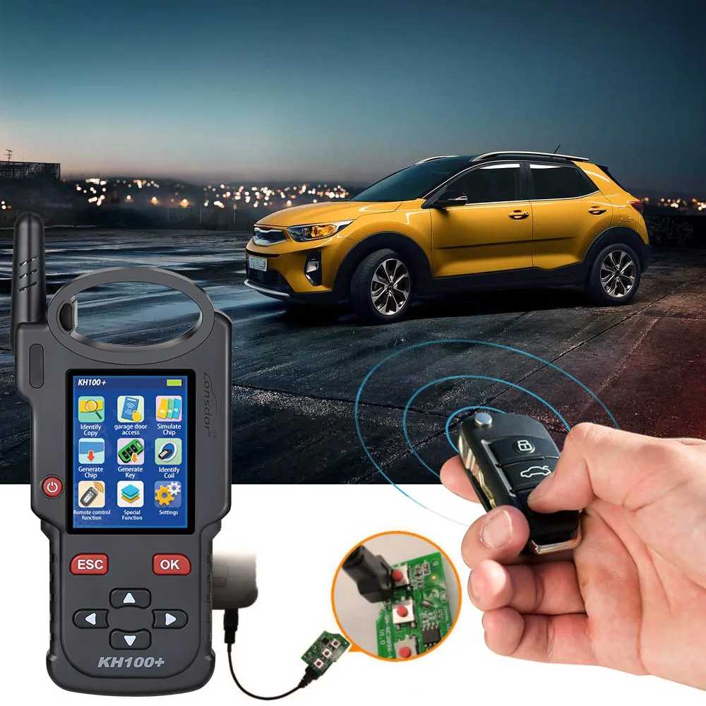 2024 Lonsdor KH100+ Full Featured Key Remote Programmer Add for Toyota AKL Online Calculation 1 Year Activation