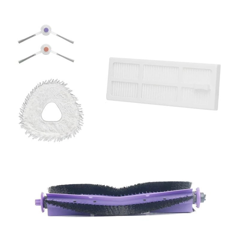 Kit d'accessoires de rechange pour aspirateur NARWAL Freo Robot, brosse latérale principale, filtre HEPA, tampons de vadrouille