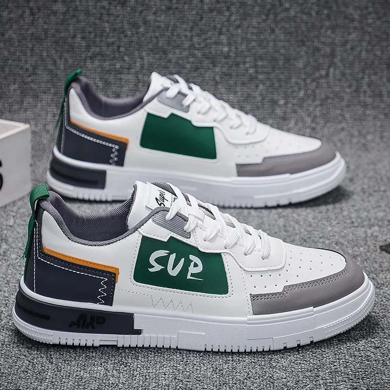 

All-Season Men's Casual Skate Shoes Thick-Soled Outdoor Sneakers for Adults Trendy Campus Sneakers Stylish Non-Slip Shoes Teens
