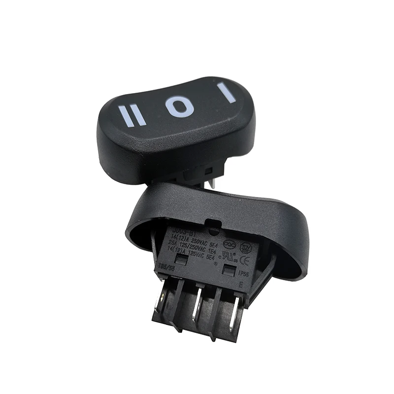 JD03-B1 vacuum cleaner, car power supply, boat type switch, 6-pin, 3-position on/off/on, silver contact, 25A, 125/250V