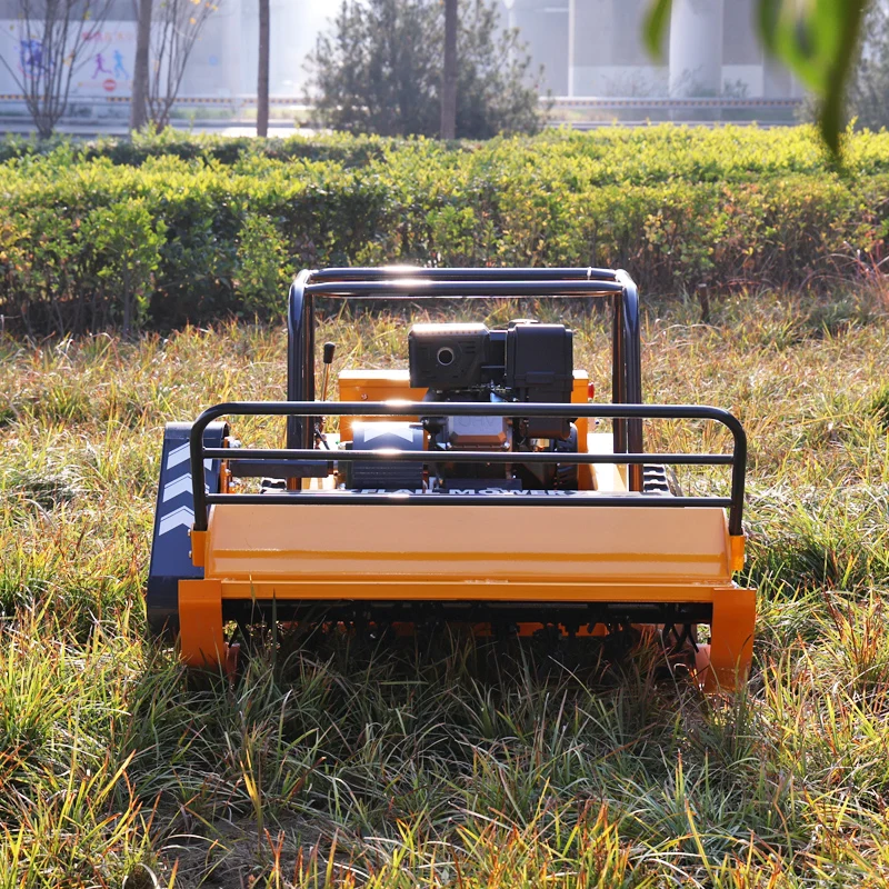 

Customized New Garden Mower 800mm 1000mm 1200mm 4-stroke Self propelled Remote Control Mower