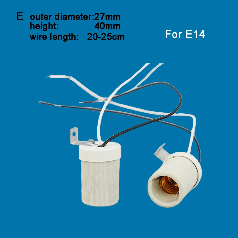 E14 E12 B22 E10 Screw Base Socket Holder For Light Lamp Bulb