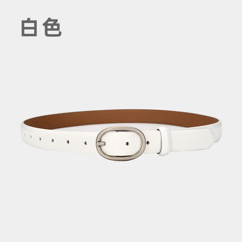 Belt women casual versatile jeans belt decorative thin leather simple belt