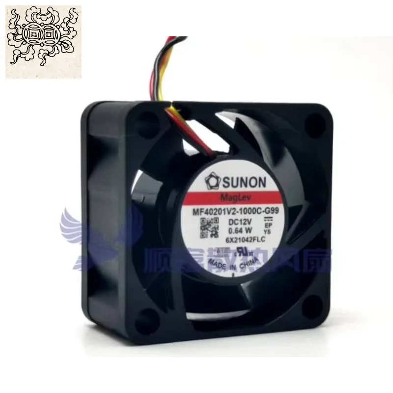 

Ltsf For SUNON MF40201V2-1000C-G99 DC 12V 0.64W 40x40x20mm 3-Wire Server Cooling Fan