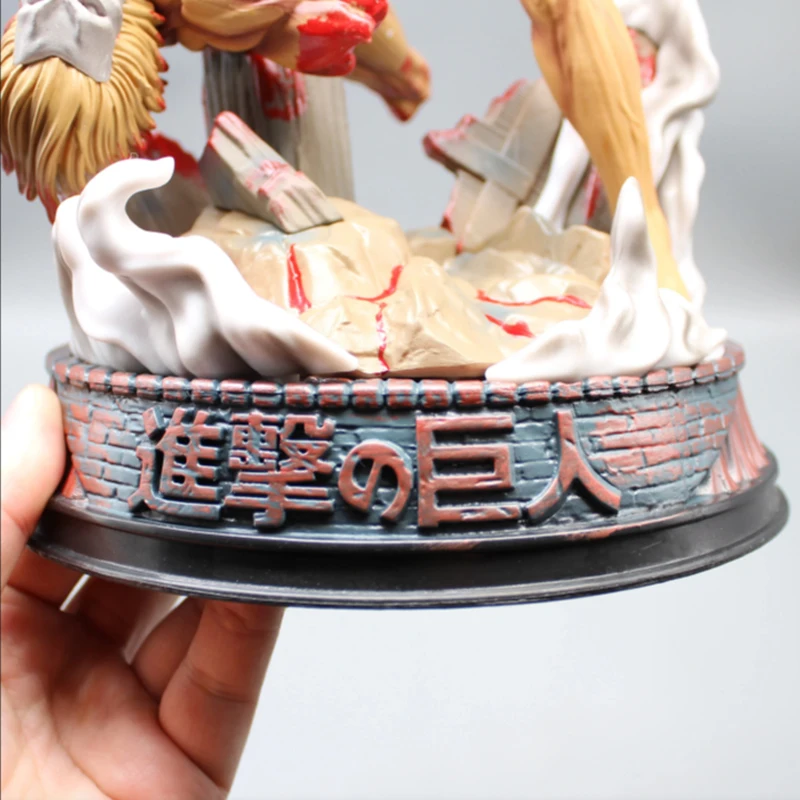 هجوم على تيتان المدرعة تيتان إرين جاغر أنيمي ction نموذج لجسم بولي كلوريد الفينيل تمثال دمية حلية اللعب هدية 29 سنتيمتر