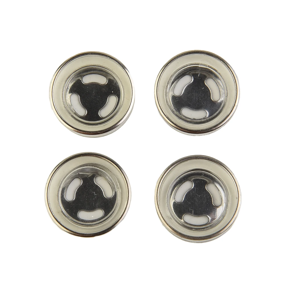 4x Sight Glass Len Rubber Gasket 18mm Bicycle Brake Master Cylinder Reservoir Metal ABS Silver Motorcycle Parts Motorbike Brakes