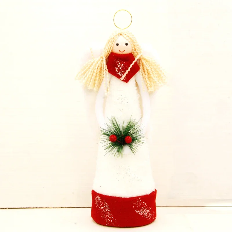 Christmas angel ornaments Christmas blonde girl plush decorations home decorations