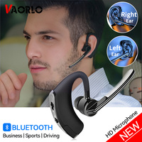 New V8 Wireless Bluetooth Single Earphone With HD Mic Stereo Headset Handsfree Call Business Headphone For Sports Driving Travel