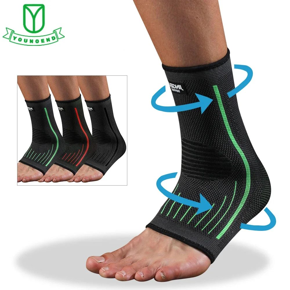 

Ankle Brace Compression Sleeves Women Men Adjustable Ankle Support Strap for Sprained, Plantar Fasciitis, Running, Workout, GYM