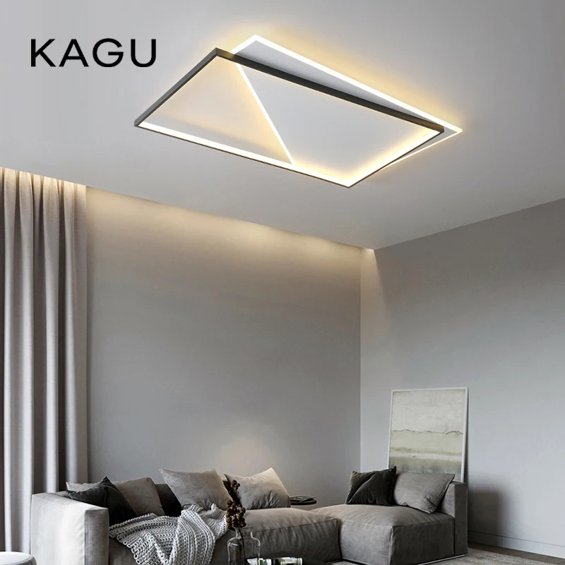 

Modern Minimalist Square LED Ceiling Light - Dimmable Surface Mounted For Bedroom Living Room Home Lighting Fixture