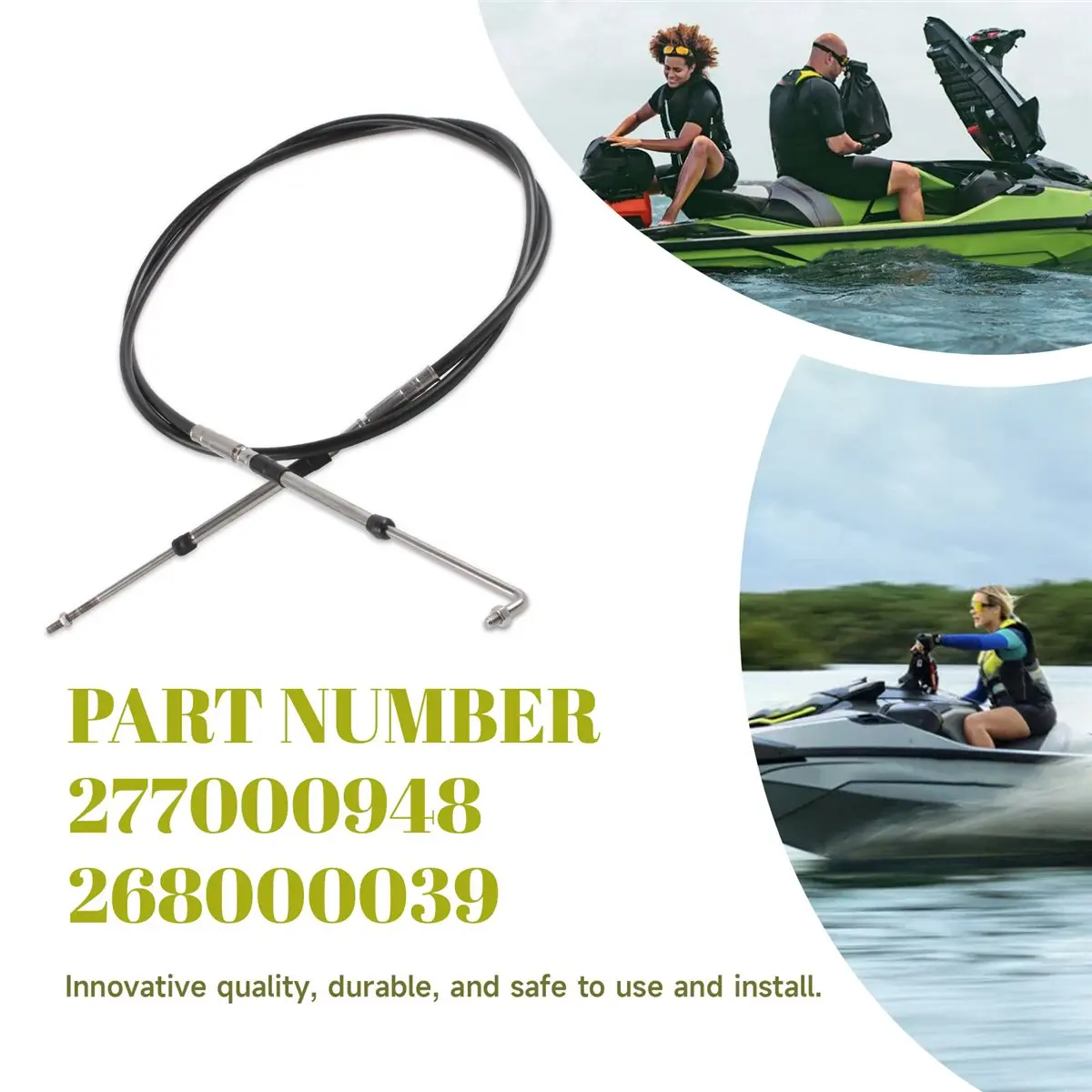 # Câble de marche arrière pour jet ski 03M, câble de marche arrière pour bateau à moteur pour la série Sea-Doo RXT GTX (plastiqu