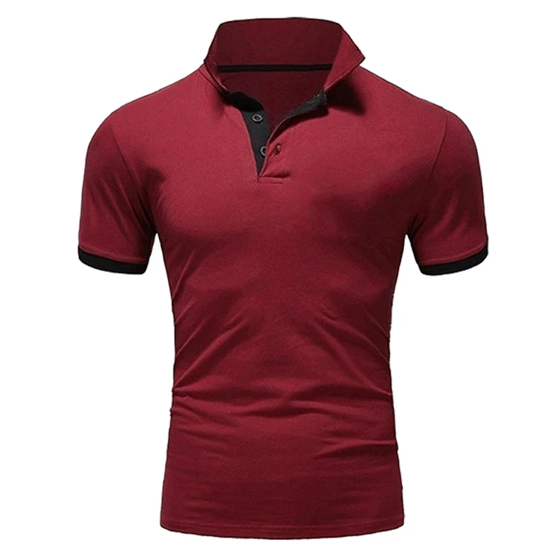 2023 verão quente casual camisa polo dos homens Slim casual negócios de manga curta T-shirt