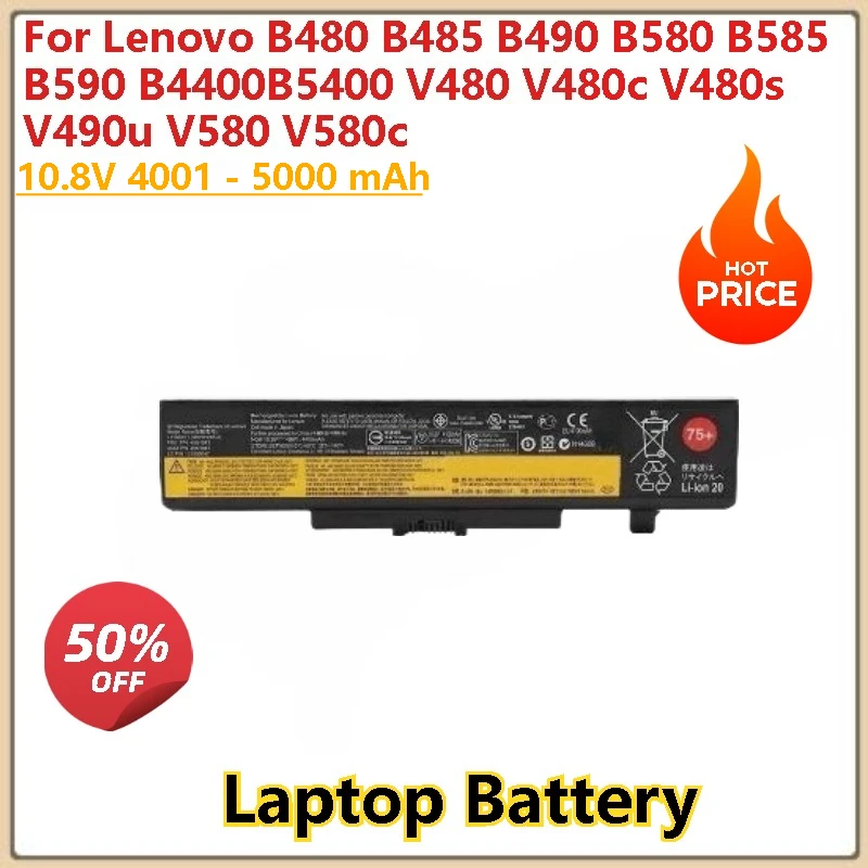 4001-5000mAh Laptop battery For Lenovo Thinkpad Edge E430 E430C E435 B4400 B5400 V480 V480c V580 E530 E535 E540 B480 B485 B490