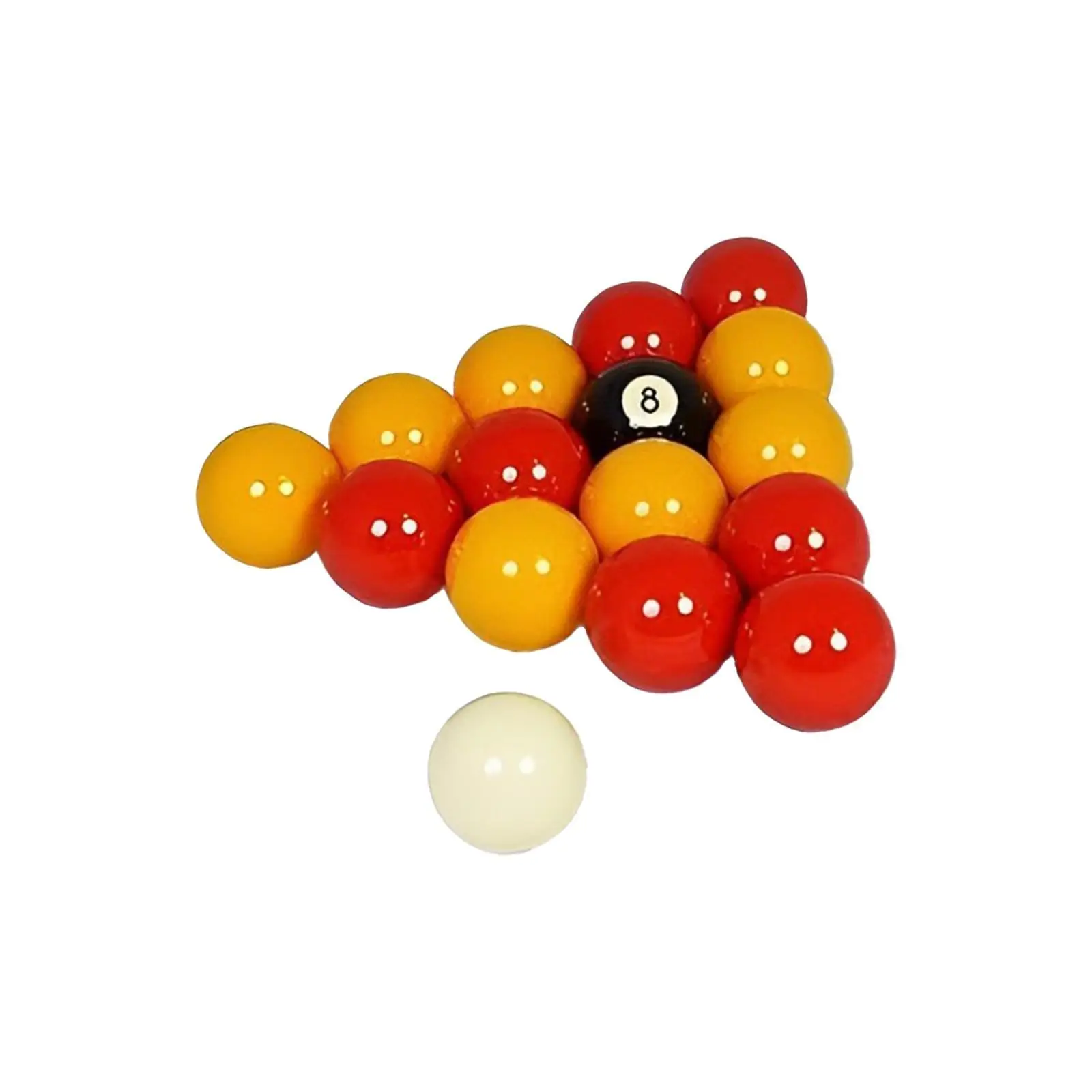 

16 Pieces Billiard Balls Resin Balls Billiards Accessories Snooker Balls Pool Balls Set for Clubs Tournament Recreation Game