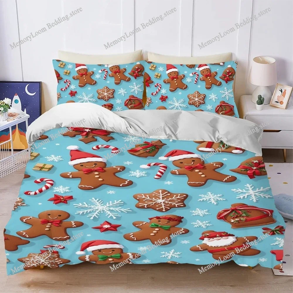 C-Christmas S-Sweets Duvet Cover Set Home Style Bedding Soft Laundry Cotton Bed Student Dormitory Gift Home Textileextile029