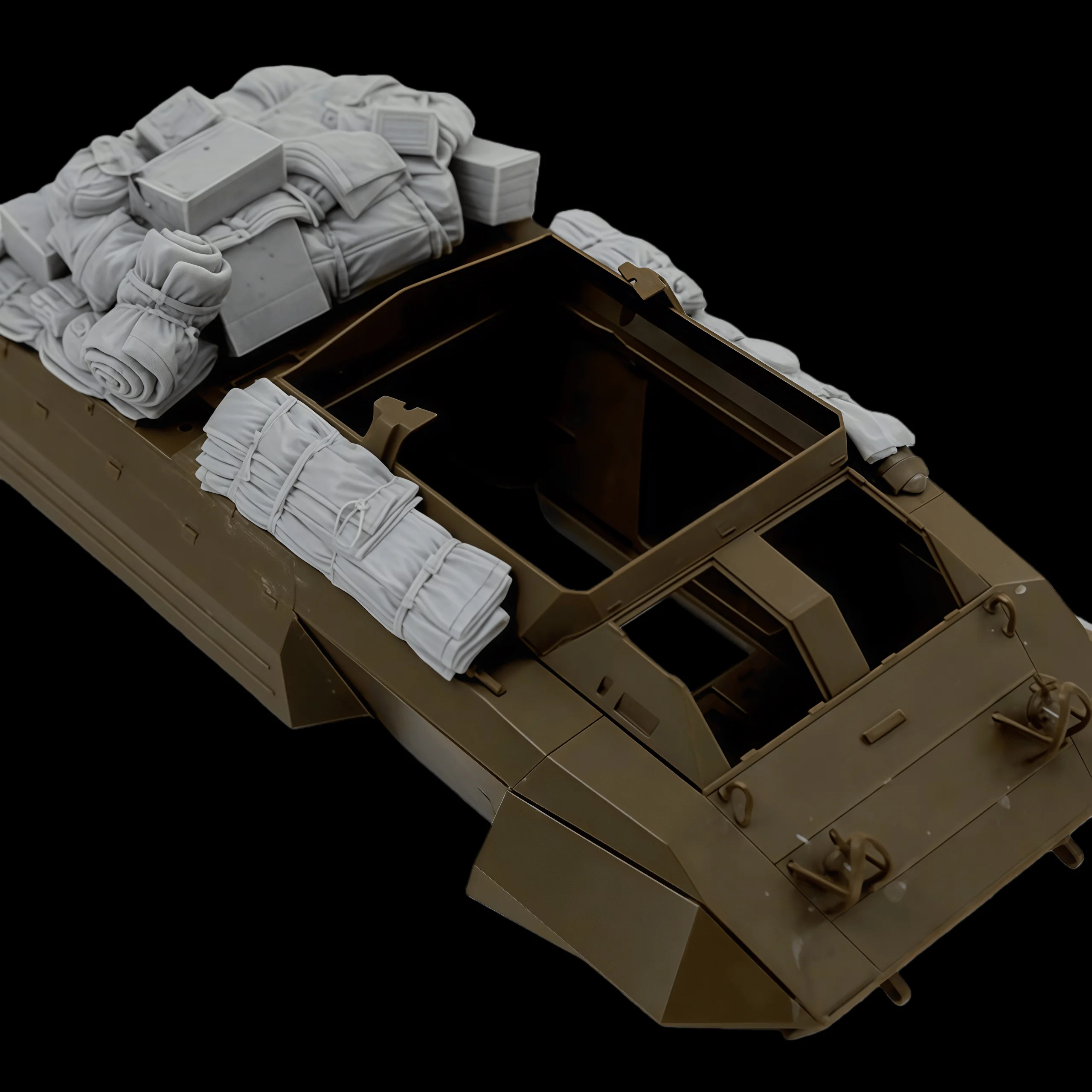 

1:35 Casting Resin Model Assembly Kit, GK， Ash Dog Armored Vehicle Accumulation, Unpainted