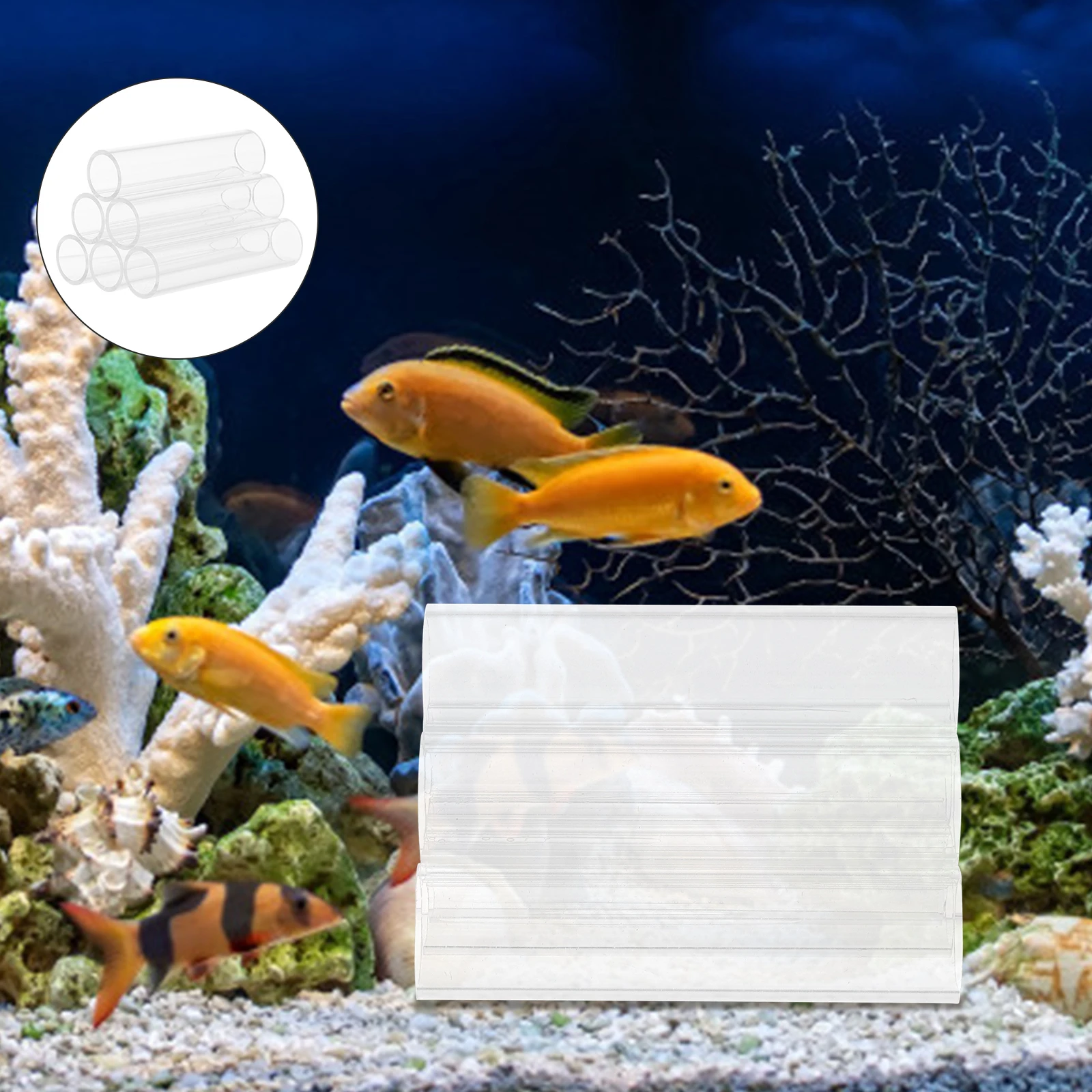 

Aquarium Habitat Transparent Acrylic Breeding Tube Decorative Fish Tank Accessory Aquarium Supply Shrimp Cave Transparent Shrimp