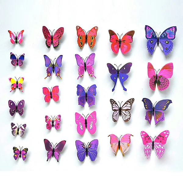 

12Pcs 3D Fridge Magnets PVC Lovely Decoration for Fridge Iron Goods Wall Stickers Ideal Gift Special Occasions
