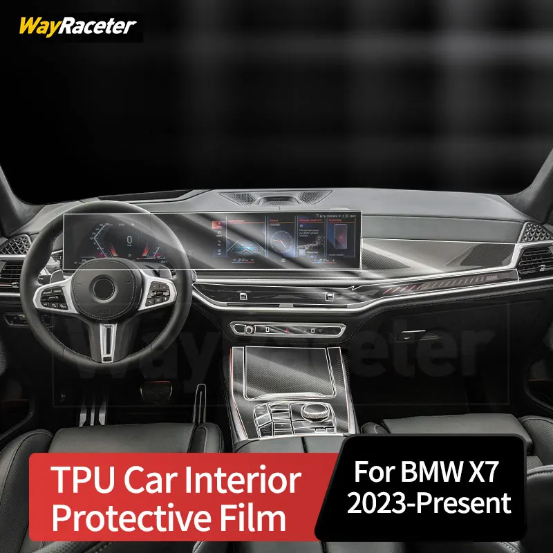 

Self Healing Anti Scratch Top TPU Vinyl Center Gear Interior Paint Protection Film For BMW X7 G07 Facelift LCI 2023 2024 2025
