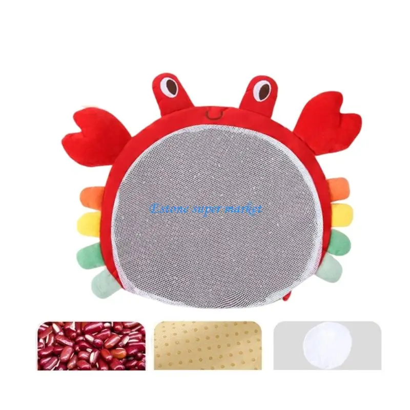 

090b естественная нагреваемая сенсорная подушка для детей с рельефом из чика с наполненной фасолью с наполнением фасолью