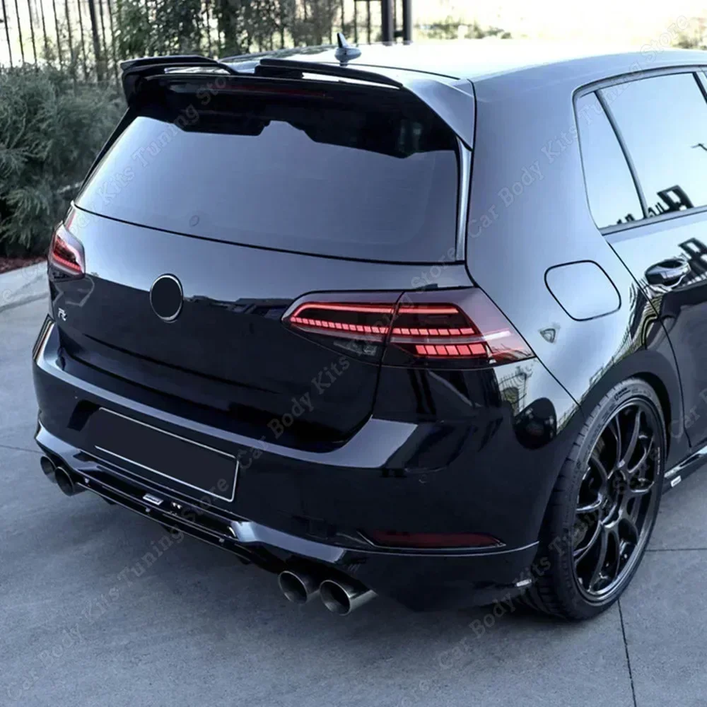 Oettinger Style Gloss Black Tylny spojler dachowy Tylny dyfuzor bagażnika Skrzydło ogonowe Do VW Golf 7 7.5 MK7 7.5 GTI GTD R GTE 2013-2019