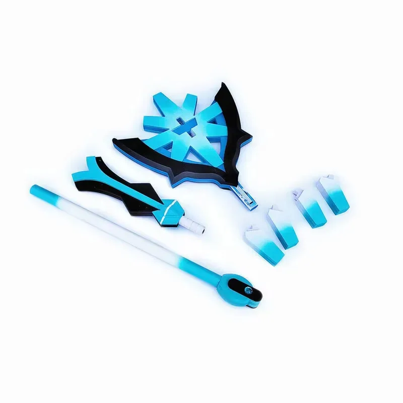 ゲーム原神氷水火 118 センチメートル杖おもちゃアニメアビス魔術師ギフト小道具ステージショーアクセサリー ty'4