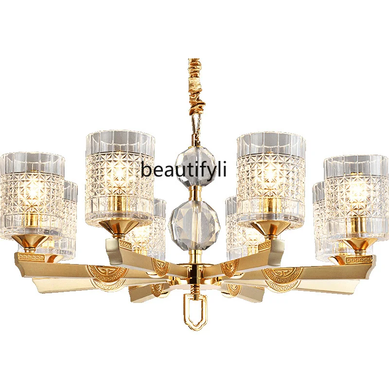 

Скандинавская постмодернизированная Золотая хрустальная люстра LBX для гостиной, роскошные художественные лампы для спальни, столовой