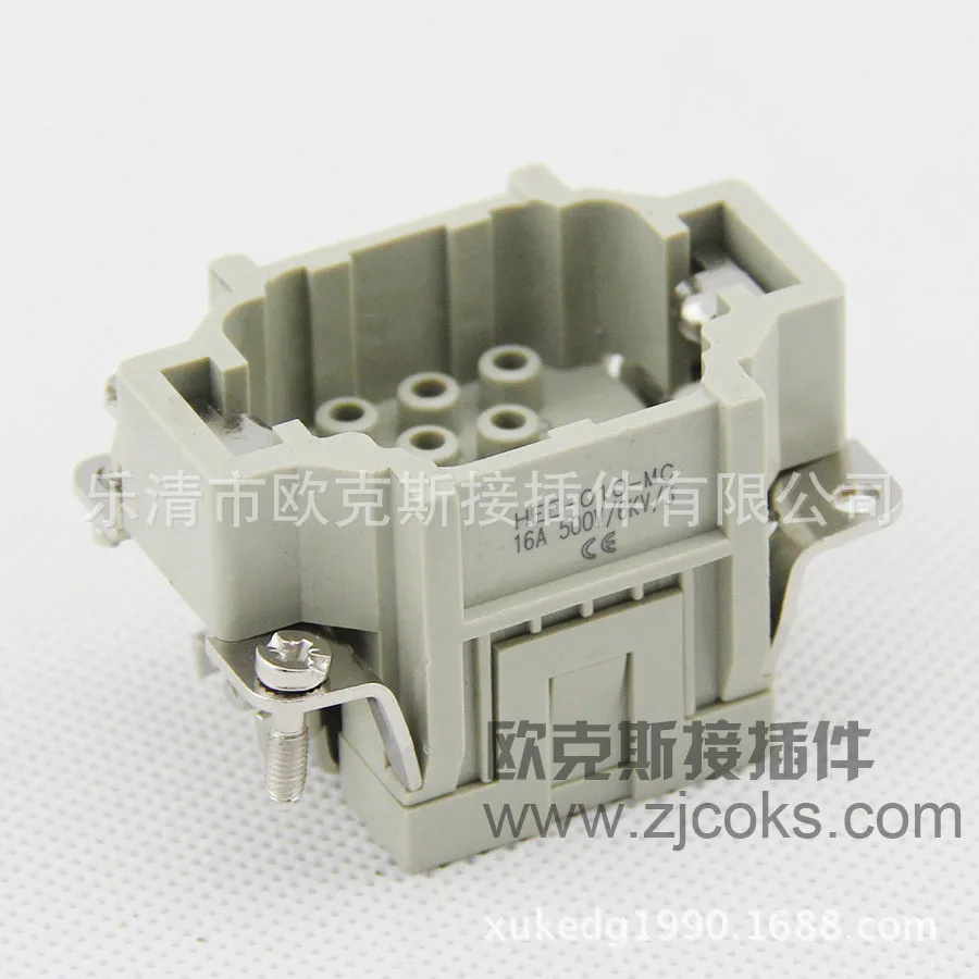 Aviation connector high current rectangular HEE-010-F-M10 core 16A heavy-duty connector  Passive Components  Active Components