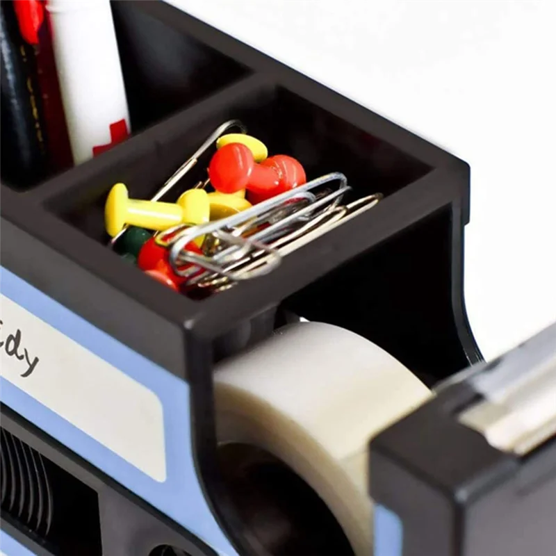 1 шт. диспенсер для ленты, держатель для ручек, ретро-диспенсер для кассетной ленты, забавный милый диспенсер для ленты, синий-черный