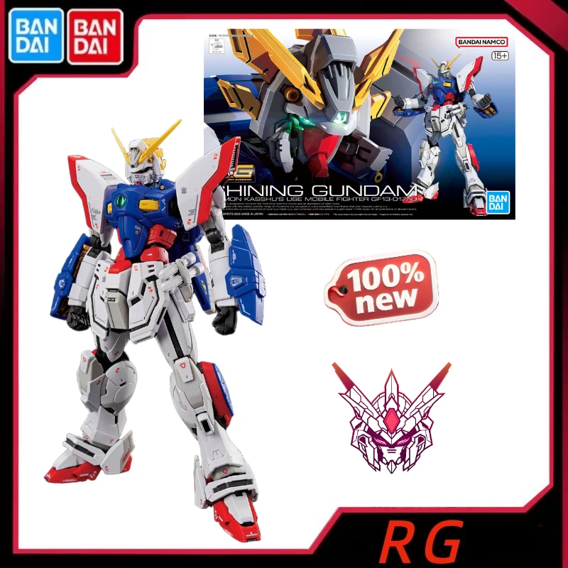 

В наличии Bandai Original Gundam RG 1/144 Flash Сборная модель Соберите праздничные подарки Горячие игрушки Украшения Мультяшные фигурки меха