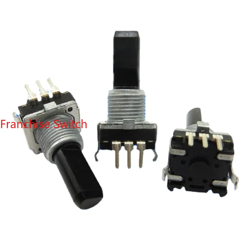 4PCS Encoder Pulse Switch EC12 Stepless 12-bit 24-bit Gear 20 Half Shaft