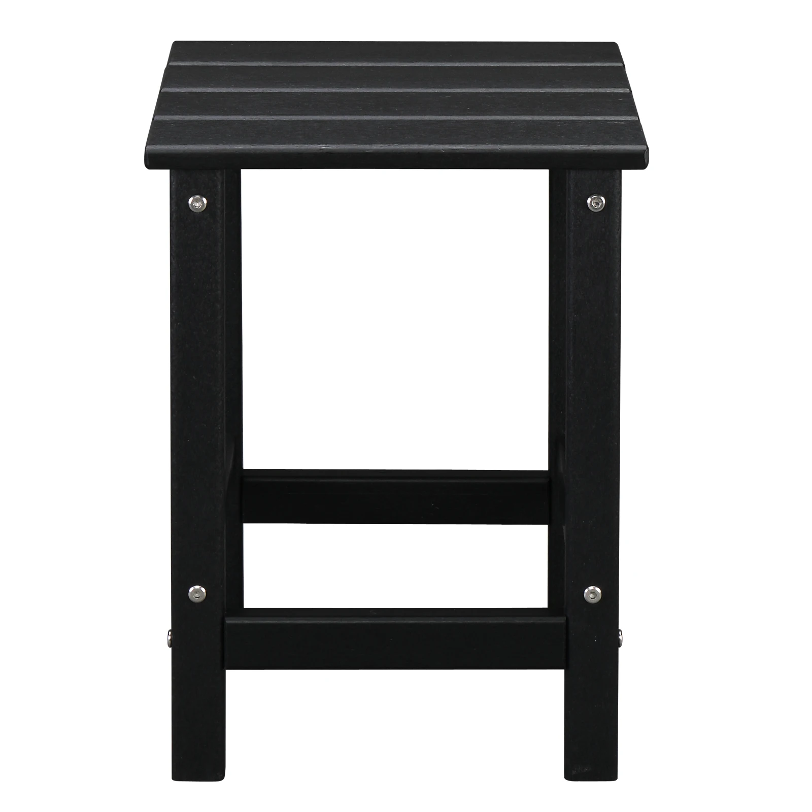 36*36*47cm 단일 레이어 사각형 HDPE 사이드 테이블 블랙