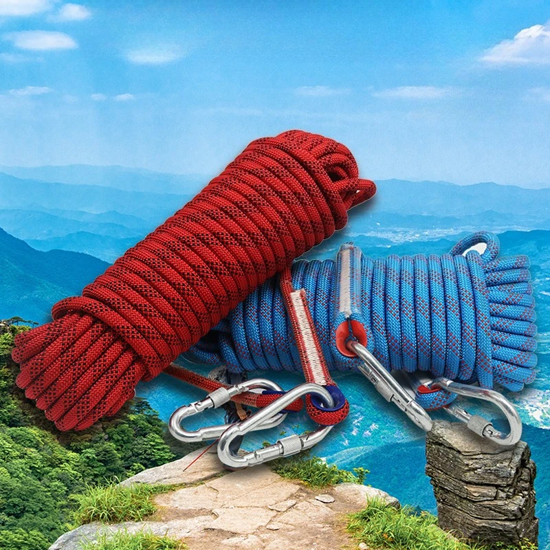 

Climbing Rope High-altitude Rope Outdoor Safe Rope Wear-resistant Rock Climbing Rope Static Rope Emergency Rescue Rope Thickened