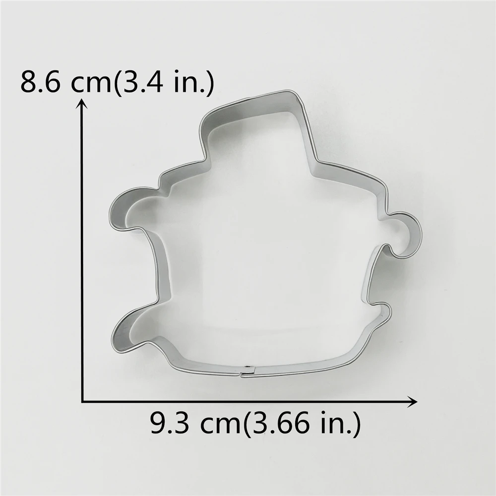 KENIAO Christmas Sleigh Cookie Cutter - 9.3 CM - Winter Biscuit Fondant Sandwich Bread Mold - Stainless Steel - by Janka