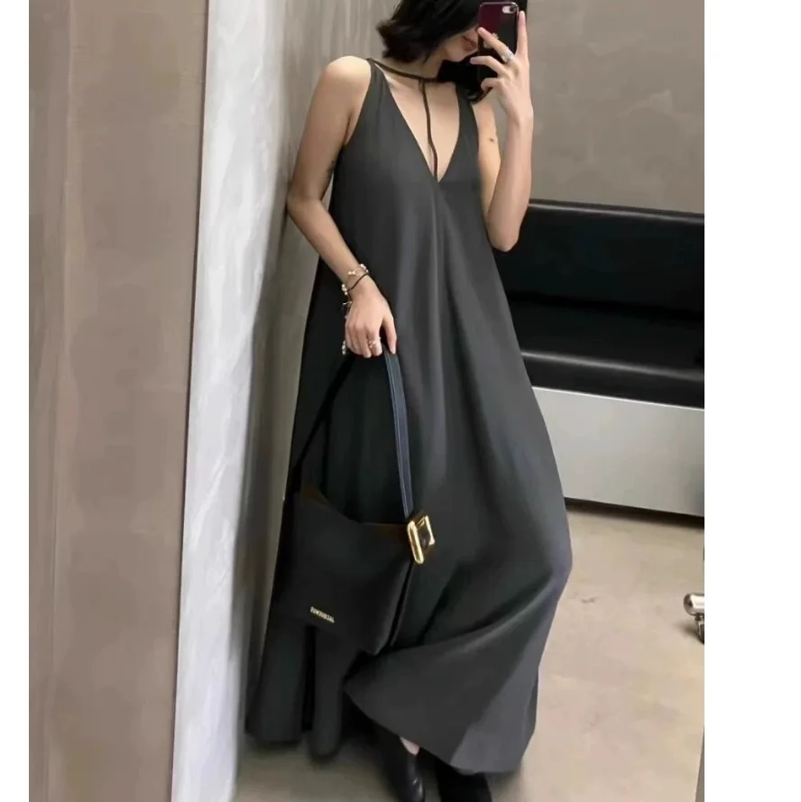 

Withered Relaxation T-neck Loose Casual A-line Lace Up Dress Woman Clothes Dress Elegant Party Dresses Vestidos Women's Dress