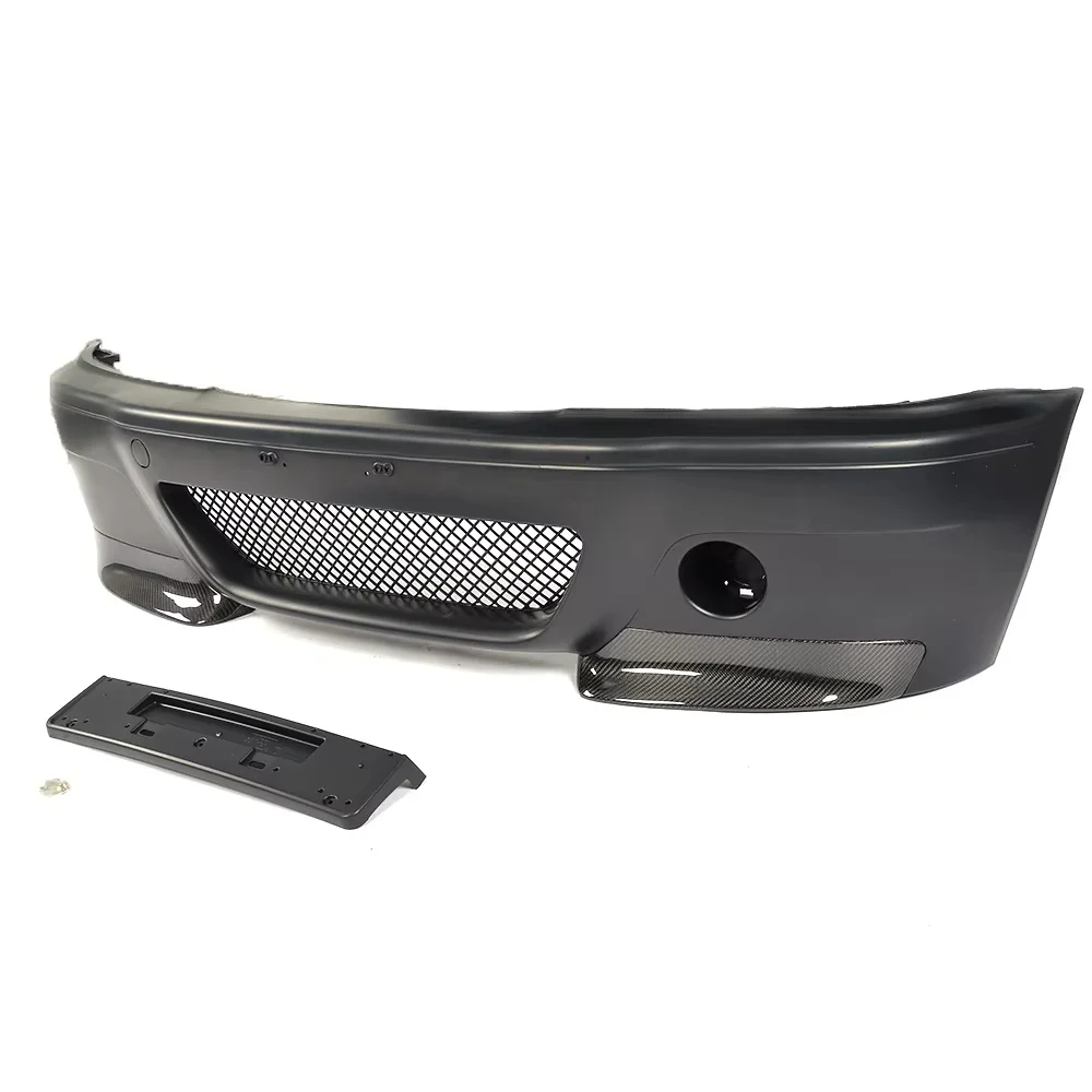 E46 M3 Front Bumper With Carbon Splitters for BMW E46 M3 Base Coupe 2-Door 01-06