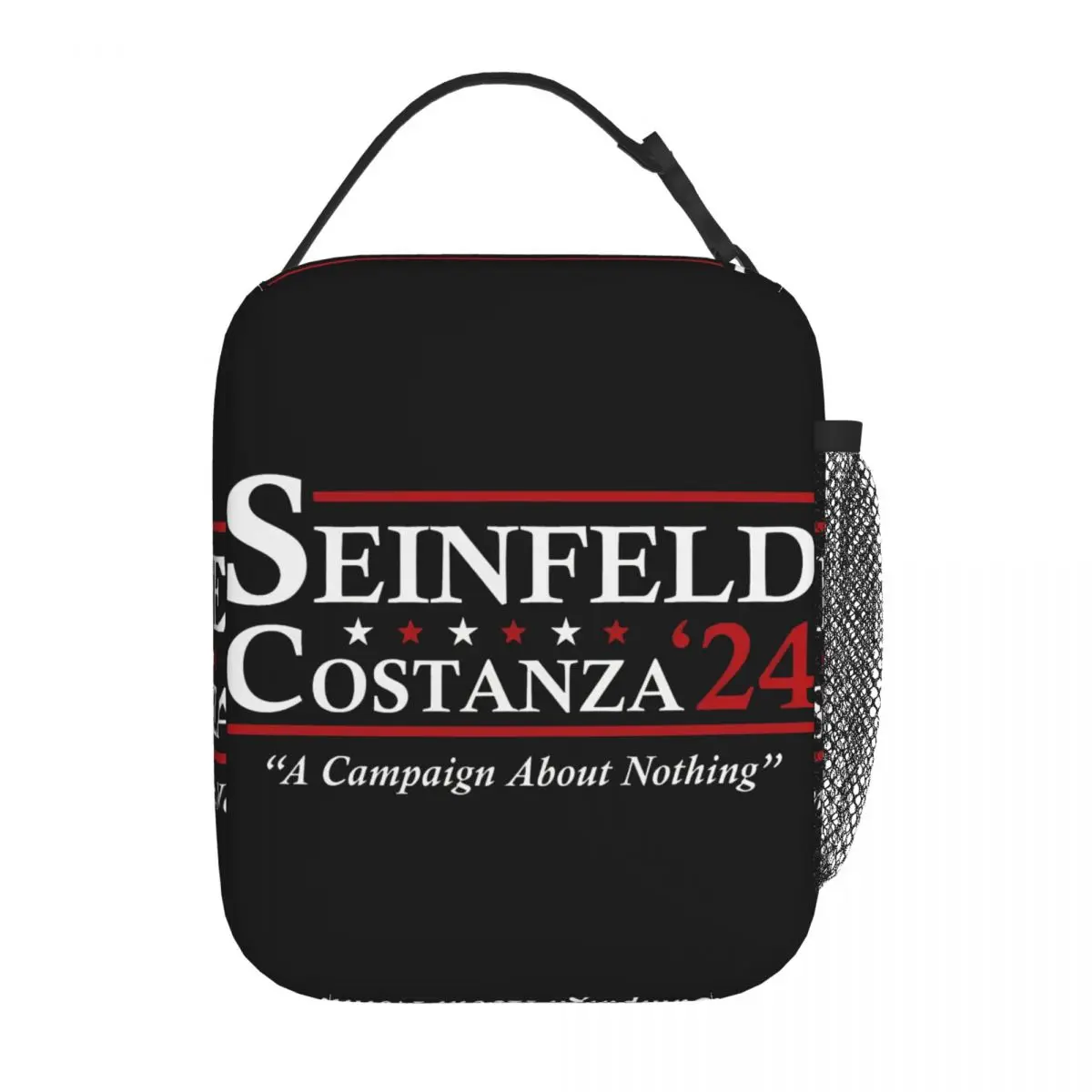 Seinfeld Costanza 2024 Election Insulated Lunch Bags For Travel Funny TV Food Container Portable Thermal Cooler Lunch Boxes