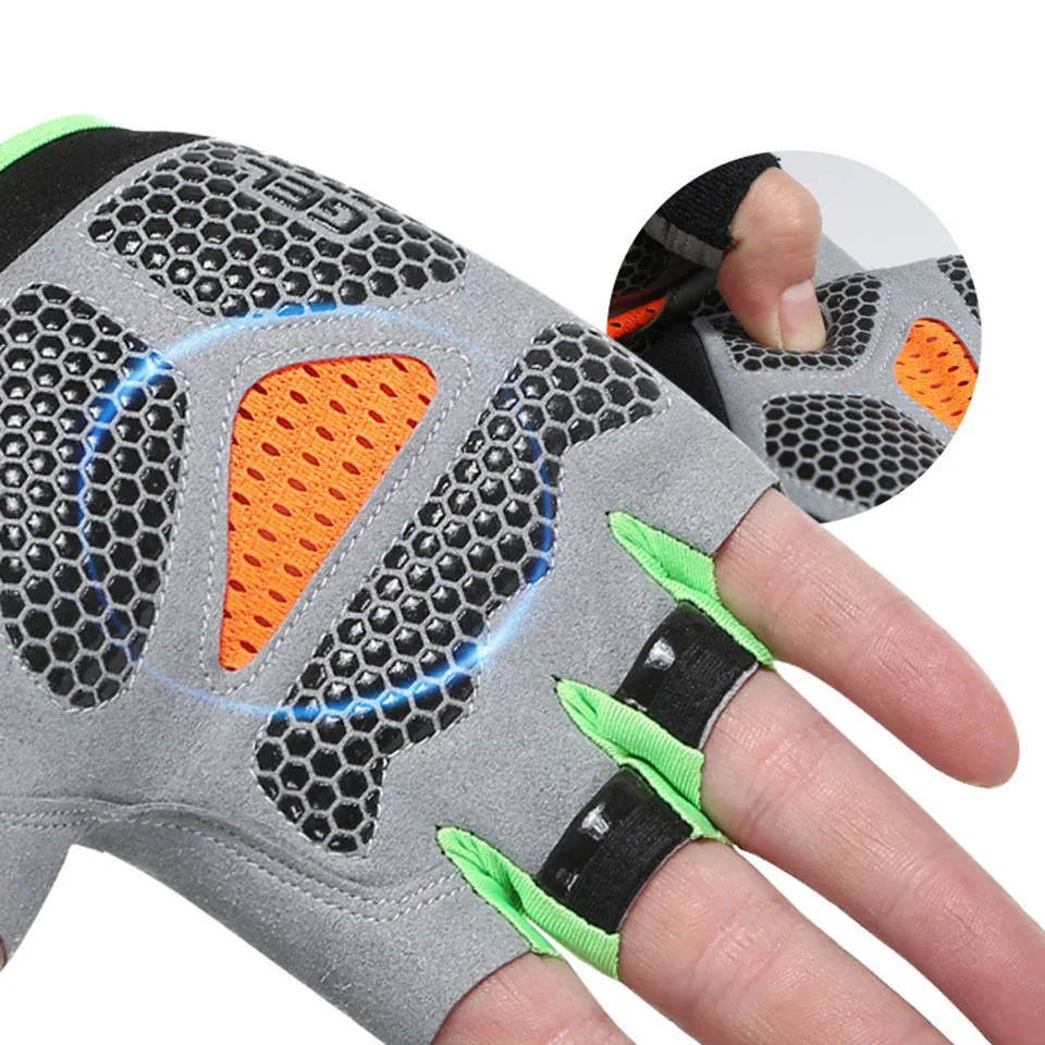 GTUBIKE Half Finger Functional Gloves Breathable Non-slip Outdoor Sports Climbing Cycling Fitness Gloves For Men And Women image 3