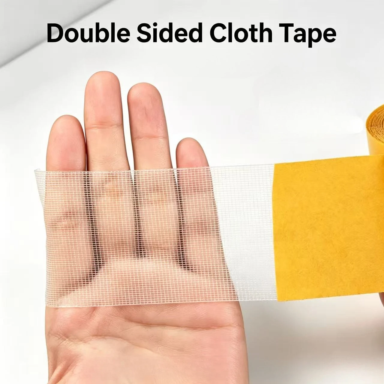 Mesh Double Sided Cloth Tape ，Heavy Duty， Strong Adhesive for Carpet ，Floor Liner ，Slips，Home ，Wedding ，Exhibition