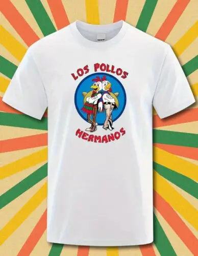 

T shirts Cotton Los Pollos Mens Short Sleeve T-shirt Crew Neck Cool Graphic Top.