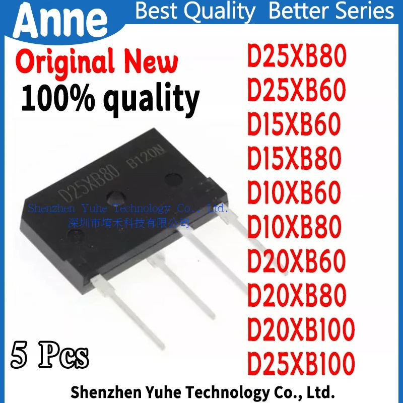 (5piece)100% New D25XB80 D25XB60 D15XB60 D15XB80 D10XB60 D10XB80 D20XB60 D20XB80 D20XB100 D25XB100 Chipset