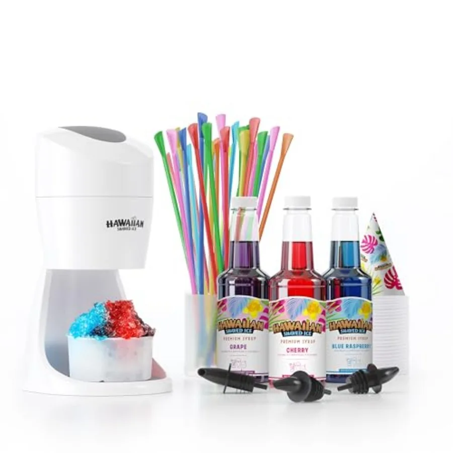 

Machine Kit - 3 Flavors 25 Cups Straws Pourers Ice Molds