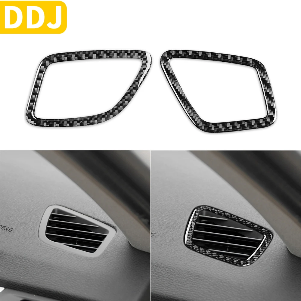 

Carbon Fiber Interior Auto Defogging Vents Air Outle Cover Trim Sticker For BMW X3 F25 2011-2017 X4 F26 2014-2017 Accessories