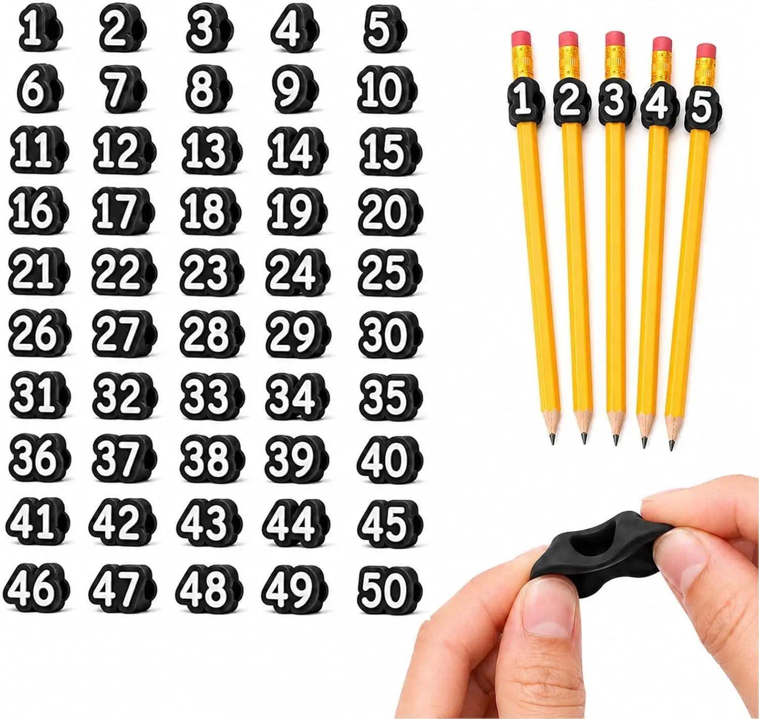Variant: 50PCS Black