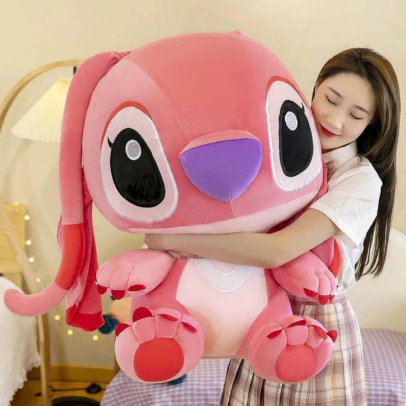 Kawaii Stitch peluche bambola riempita morbido cuscino per dormire per bambini regalo di compleanno simpatico peluche per ragazze regalo di festa