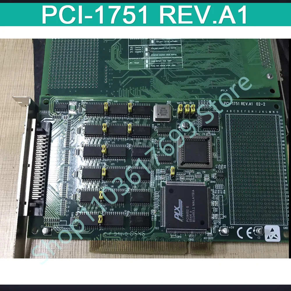 For Advantech Original 48-Channel Universal Digital I/O And Counting Card PCI-1751 REV.A1