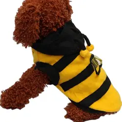 Pet Hoodie Fancy Puppy Costume Cat Dog Coat Outfit Bee Style Animal Role Play Cs Play Bee