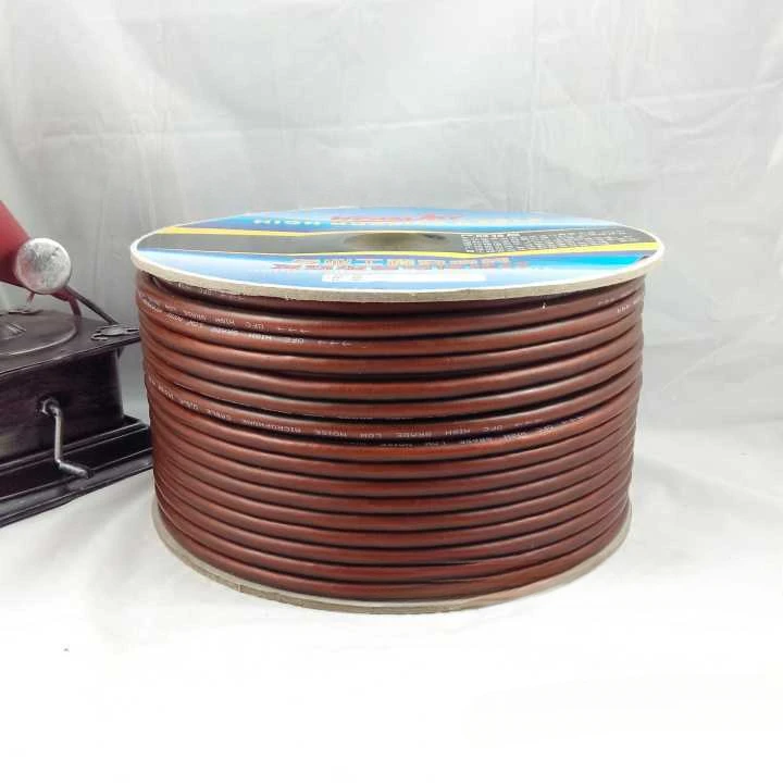 Чистый кислородный бескислородный медный матовый коричневый микрофонный кабель, микрофонный кабель для микшерной консоли, караоке-кабель