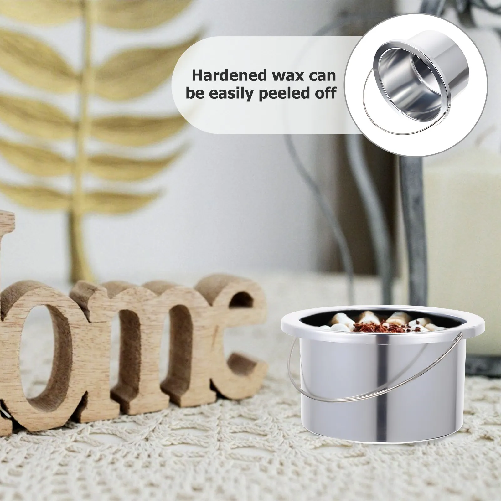 

Wax Heater Inner Pot Silver Premium Aluminum Wax Melting Bowl for Hair Removal Spa Grade Waxing Tool Long-Lasting Non-Stick