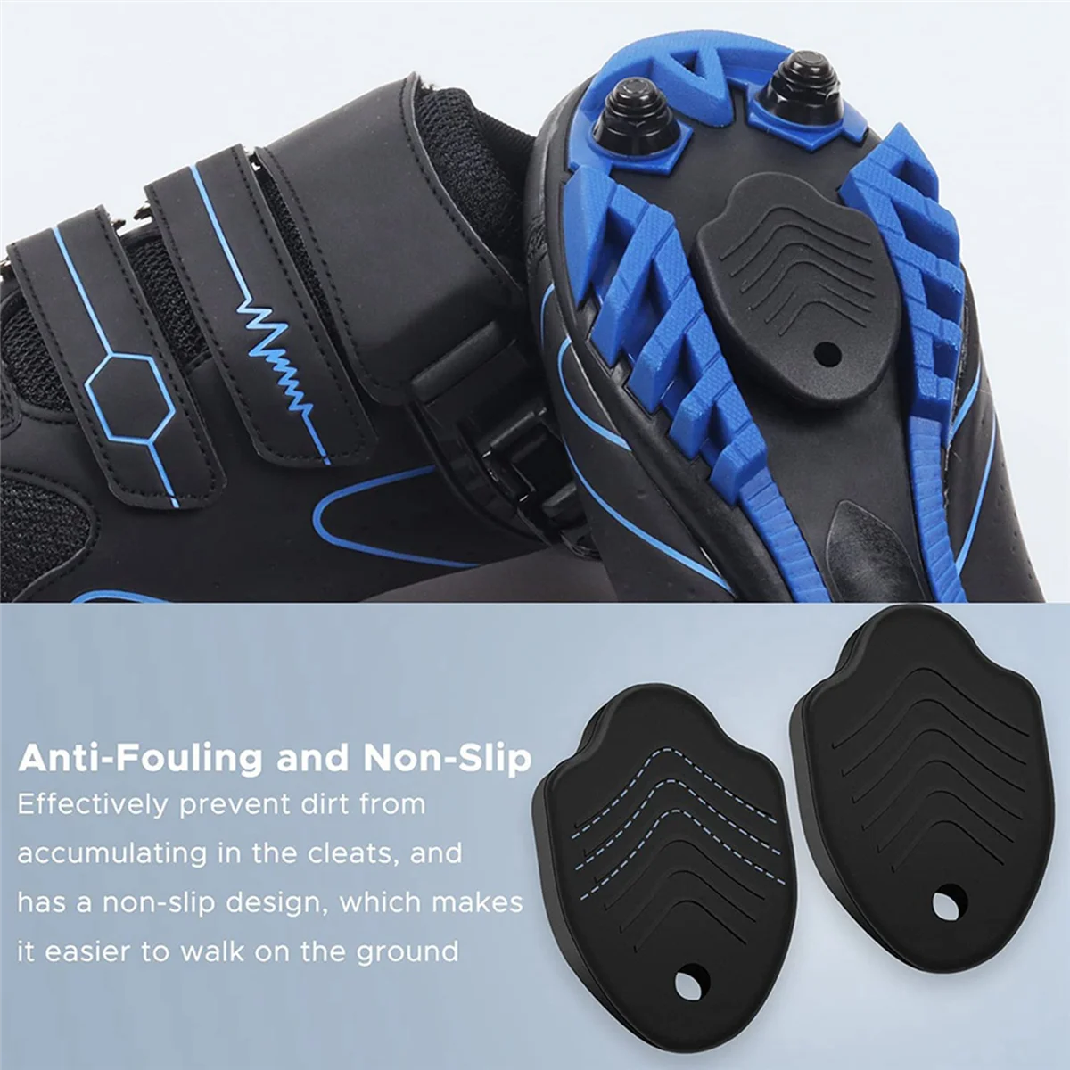 SPD Cleat Covers, Durable Bike Cleat Covers Compatible with Shimano SM-SH51 SPD Cleats, 1Pair